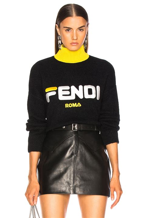 fendi logo sweater replica|fendi oversized sweater.